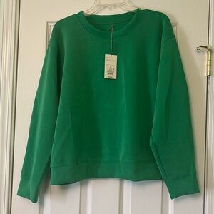 A New Day. Sz M. Kelly Green Sweatshirt